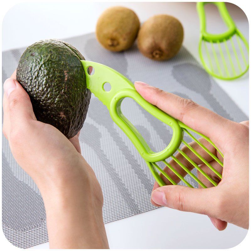 HLCM Avocado Slicer - Avocado Cutter Tool for Avocado Shredders and Pitter, 3-in-1 Avocado Slicer, Avocado Slicer Kitchen Gadget, Perfect for